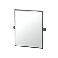 Gatco Gatco - Elevate 25 Inch H Framed Rectangle Mirror, Matte Black