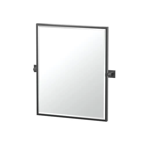 Gatco Gatco - Elevate 25 Inch H Framed Rectangle Mirror, Matte Black 3 Gatco Gatco - Elevate 25 Inch H Framed Rectangle Mirror, Matte Black