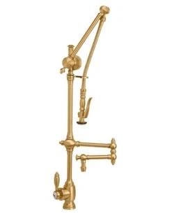 Waterstone Waterstone - Traditional Gantry Pulldown Faucet - 12 Inch Articulated Spout -Plumb Tile 4410 12 CLZ