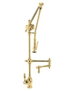 Waterstone Waterstone - Traditional Gantry Pulldown Faucet - 12 Inch Articulated Spout -Plumb Tile 4410 12 PB