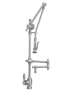 Waterstone Waterstone - Traditional Gantry Pulldown Faucet - 12 Inch Articulated Spout -Plumb Tile 4410 12 SC