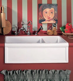 Herbeau Herbeau - Luberon Fireclay Double Farm House Sink
