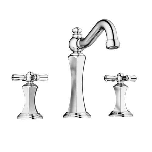 Santec - Hana Widespread Lavatory Set 3 Santec - Hana Widespread Lavatory Set