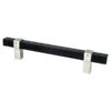 Berenson Berenson - Rivet Rebel 128mm CC Matte Black Bar And Brushed Nickel Posts Pull -Plumb Tile 5116 455BPN P 43