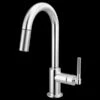 Brizo Brizo - Litze Pull-Down Prep Faucet With Arc Spout - Knurled Handle 2 Brizo Brizo - Litze Pull-Down Prep Faucet With Arc Spout - Knurled Handle -Plumb Tile 63943LF PC B1