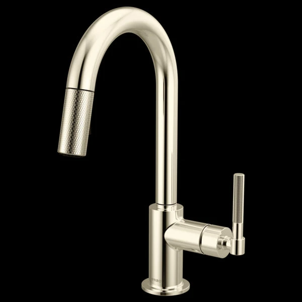 Brizo Brizo - Litze Pull-Down Prep Faucet With Arc Spout - Knurled Handle 4 Brizo Brizo - Litze Pull-Down Prep Faucet With Arc Spout - Knurled Handle - Image 2