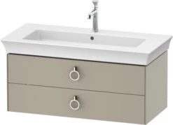 Duravit Duravit - White Tulip 38 3/4" Wall Mount Two Drawer Single Vanity Cabinet, Sink Sold Separately