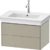 Duravit Duravit - White Tulip 26 7/8" Wall Mount Two Drawer Single Vanity Cabinet, Sink Sold Separately 1 Duravit Duravit - White Tulip 26 7/8" Wall Mount Two Drawer Single Vanity Cabinet, Sink Sold Separately -Plumb Tile 6920508 web
