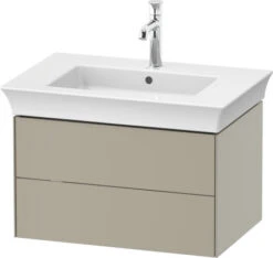 Duravit Duravit - White Tulip 26 7/8" Wall Mount Two Drawer Single Vanity Cabinet, Sink Sold Separately