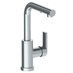 Watermark Watermark -Rainey Deck Mounted 1 Hole Square Top Prep Faucet With Pull Out Spray