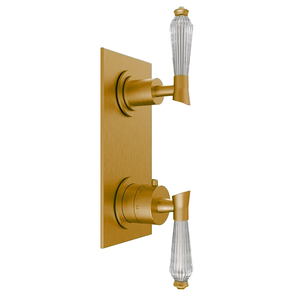 Santec - Edo Crystal Trim (Non-Shared Function) - 1/2 Inch Thermostatic Trim With Volume Control And 3-Way Diverter 9 Santec - Edo Crystal Trim (Non-Shared Function) - 1/2 Inch Thermostatic Trim With Volume Control And 3-Way Diverter - Image 7