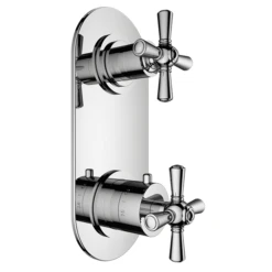 Santec - Hana Trim (Non-Shared Function) - 1/2 Inch Thermostatic Trim With Volume Control And 2-Way Diverter