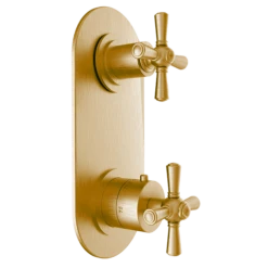 Santec - Hana Trim (Non-Shared Function) - 1/2 Inch Thermostatic Trim With Volume Control And 2-Way Diverter -Plumb Tile 7195 to 7199HD65 TM 7f9cef04 db09 4560 a992 089d91a12813