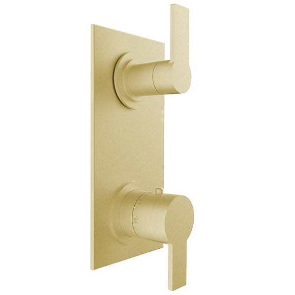 Santec - Metra Trim (Non-Shared Function) - 1/2 Inch Thermostatic Trim With Volume Control And 3-Way Diverter 6 Santec - Metra Trim (Non-Shared Function) - 1/2 Inch Thermostatic Trim With Volume Control And 3-Way Diverter - Image 4
