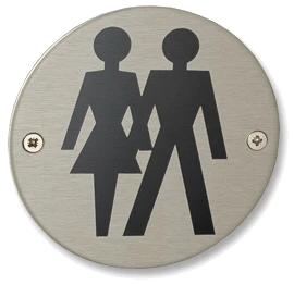 Cool Lines - Ladies & Gentlemen Door Sign 3 Cool Lines - Ladies & Gentlemen Door Sign