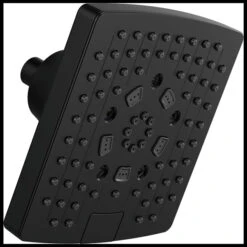 Brizo Brizo - Essential Shower 7 Inch Linear Square H2Okinetic Multi-Function Wall Mount Showerhead 12 Brizo Brizo - Essential Shower 7 Inch Linear Square H2Okinetic Multi-Function Wall Mount Showerhead -Plumb Tile 87406 BL B1