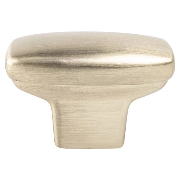 Berenson - Transitional Advantage One Champagne Rounded Rectangle Knob 3 Berenson - Transitional Advantage One Champagne Rounded Rectangle Knob