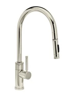 Waterstone Waterstone - Industrial Plp Pulldown Faucet - Toggle Sprayer - Angled Spout -Plumb Tile 9410 PN