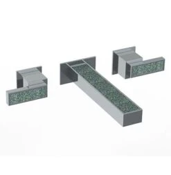 Watermark - Jem Wall Mounted 3 Hole Lavatory Set With 7 1/8 Inch CTC Spout