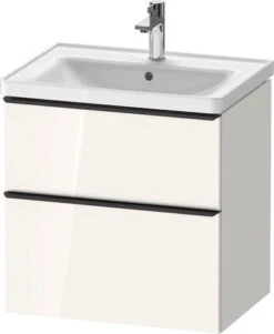 Duravit Duravit - D-Neo 25 5/8" Wall Mount Two Drawer Single Vanity, Including Cabinet And Widespread Sink