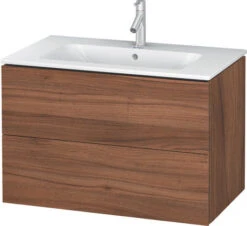 Duravit Duravit - L-Cube 32 5/8" Floorstanding Two Drawer Single Vanity, Includes Cabinet & Widespread Sink