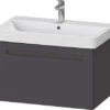 Duravit Duravit - No.1 31 1/2" Wall Mount One Drawer Single Vanity, Including Cabinet And Widespread Sink 2 Duravit Duravit - No.1 31 1/2" Wall Mount One Drawer Single Vanity, Including Cabinet And Widespread Sink -Plumb Tile 993882763