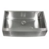 Nantucket Sinks Nantucket Sinks - Nantucket -30 Inch Pro Series Single Bowl Farmhouse Apron Front Stainless Steel Kitchen Sink -Plumb Tile Apron302010 SR 16