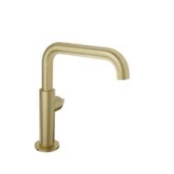 Baril - Air B80 Single-hole Lavatory Faucet, Drain Included (without Handle) -Plumb Tile B80 1032 1PL LL