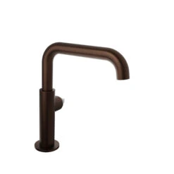 Baril - Air B80 Single-hole Lavatory Faucet, Drain Included (without Handle) -Plumb Tile B80 1032 1PL TT