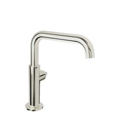 Baril - Air B80 Single-hole Lavatory Faucet, Drain Included (without Handle) -Plumb Tile B80 1032 1PL YY