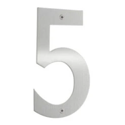 Beslagsboden - House Number 5 In Stainless Steel