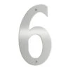 Beslagsboden - House Number 6 In Stainless Steel -Plumb Tile B946 36