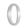 Beslagsboden - Mailbox Number 0 In Stainless Steel Self-Adhesive -Plumb Tile B980 13
