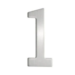 Beslagsboden - Mailbox Number 1 In Stainless Steel Self-Adhesive