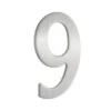 Beslagsboden - Mailbox Number 9 In Stainless Steel Self-Adhesive