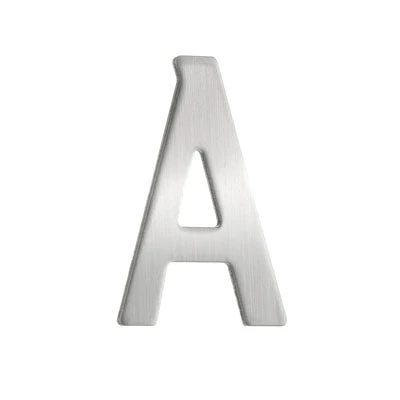 Beslagsboden - Mailbox Letter A In Stainless Steel Self-Adhesive 3 Beslagsboden - Mailbox Letter A In Stainless Steel Self-Adhesive