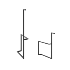 Ico Bath Ico - Accent Decorative Leg Set - Anthracite