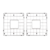 Nantucket Sinks Nantucket Sinks - Stainless Steel Bottom Grids Set BG-VC3318D -Plumb Tile BG VC3318D PNG
