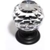 Alno - Swarovski Crystal 1 1/4 Inch Crystal Knob 2 Alno - Swarovski Crystal 1 1/4 Inch Crystal Knob -Plumb Tile C210 CLR BRZ lg 090