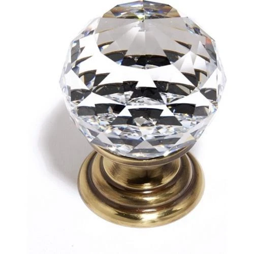 Alno - Swarovski Crystal 1 1/4 Inch Crystal Knob 6 Alno - Swarovski Crystal 1 1/4 Inch Crystal Knob - Image 4