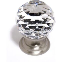 Alno - Swarovski Crystal 1 1/4 Inch Crystal Knob 14 Alno - Swarovski Crystal 1 1/4 Inch Crystal Knob -Plumb Tile C210 CLR SN lg 079