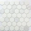 Roca Tile - Carrara Hexagon 12 X 12 Mosaic 2 Roca Tile - Carrara Hexagon 12 X 12 Mosaic -Plumb Tile CARRARA HEXAGON 12X12
