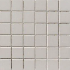 Roca Tile - LustrousLine 12 X 12 Inch Mosaic -Plumb Tile CC Porcelain Tender Gray 12x12 U261CC 12M Web