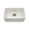 Hamat Hamat - Chelsea 24 Inch Undermount Fireclay Single Bowl Kitchen Sink -Plumb Tile CHE 2417SU BQ