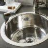 Stone Forest Stone Forest - Round Stainless Bar Sink - Polished Stainless Steel 1 Stone Forest Stone Forest - Round Stainless Bar Sink - Polished Stainless Steel -Plumb Tile CP 23 PSS BD