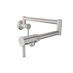 Baril Baril - Kitchen Single-hole Wall-mounted Pot Filler With Two Handles 15 Baril Baril - Kitchen Single-hole Wall-mounted Pot Filler With Two Handles -Plumb Tile CUI 4230 00L SS