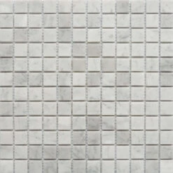 Roca Tile - Carrara Marble 1 X 1 Square 12 X 12 Mosaic