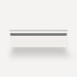 Robern Robern - Cartesian Vanity, 30X7.5X21, Tip Out Drawer, Selectable Night Light -Plumb Tile Cartesian VM30H1D21T19S