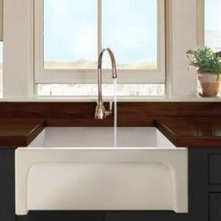 Nantucket Sinks Nantucket Sinks - Fireclay 24 Inch Farmhouse Apron Sink Chatham-24
