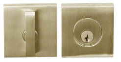 Linnea Linnea - Single Cylinder Deadbolt. Square Trim, Rectangular Turnpiece. 63 X 63mm. -Plumb Tile DB63S S SBR
